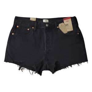 Levi's 501 Black Denim Shorts Size 32